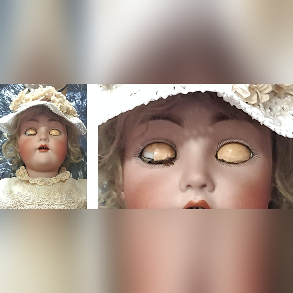 Vintage RARE 26" Simon & Halbig K*R Big Eye #65 German Character Child Doll - Picture 10 of 16